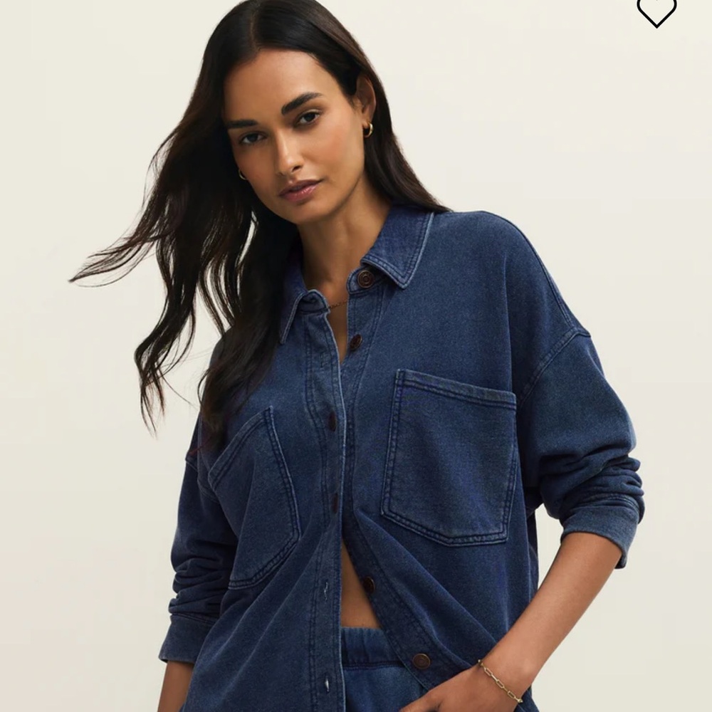 Z Supply Blue Denim Jumpsuit